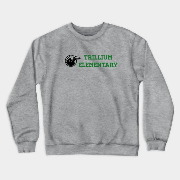 Trillium Elementary Crewneck Sweatshirt by fableillustration